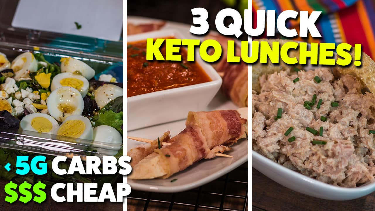 Cheap Keto Dinners
 3 Quick & Cheap KETO Lunches the Go