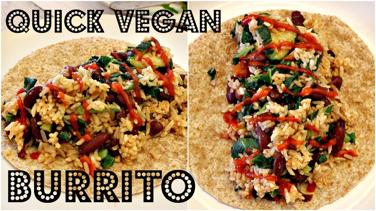 Cheap Low Calorie Dinners
 QUICK VEGAN DINNER BURRITO High Carb Low Fat