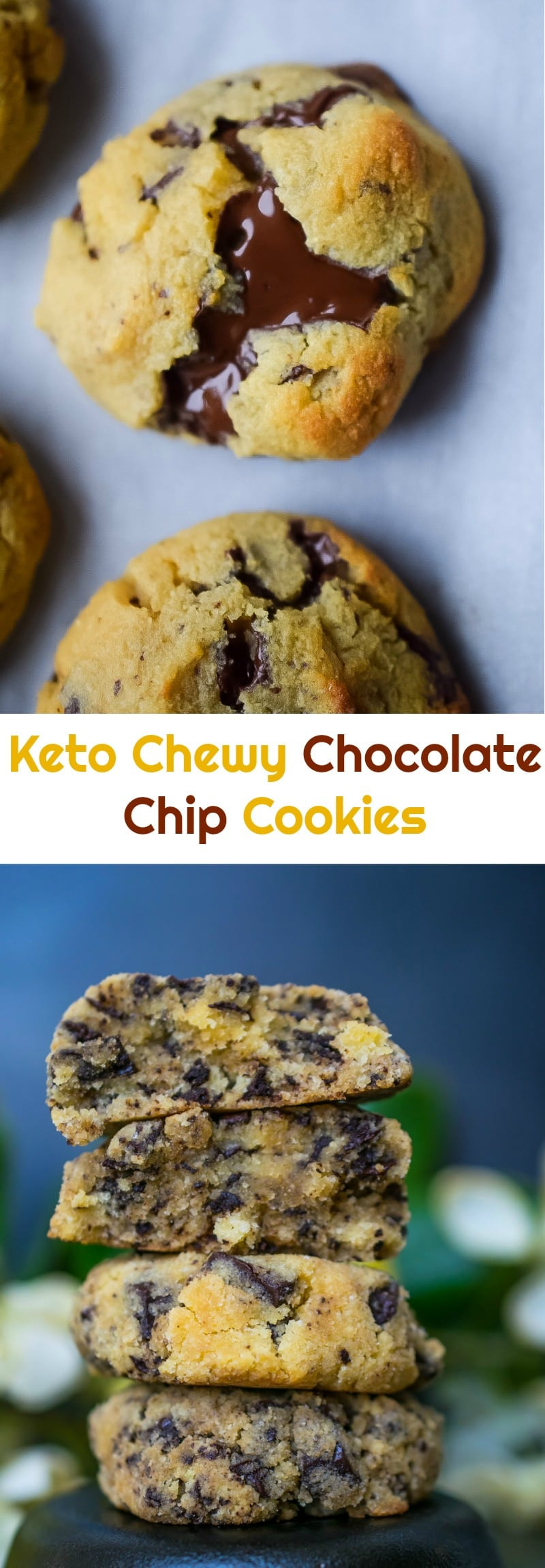 Chewy Keto Chocolate Chip Cookies
 Keto Chewy Chocolate Chip Cookies