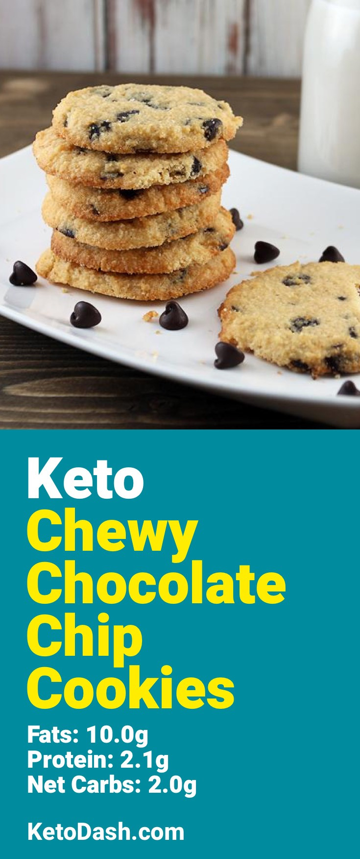 Chewy Keto Chocolate Chip Cookies
 Chewy Keto Chocolate Chip Cookies Keto Recipe