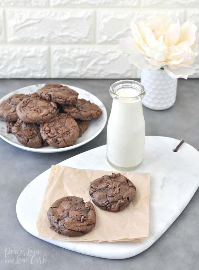 Chewy Keto Chocolate Chip Cookies
 Keto Flourless Chewy Double Chocolate Chip Cookies