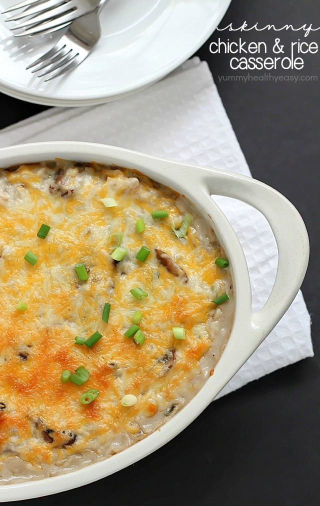 Chicken And Rice Casserole Healthy
 Skinny Chicken and Rice Casserole Yummy Healthy Easy