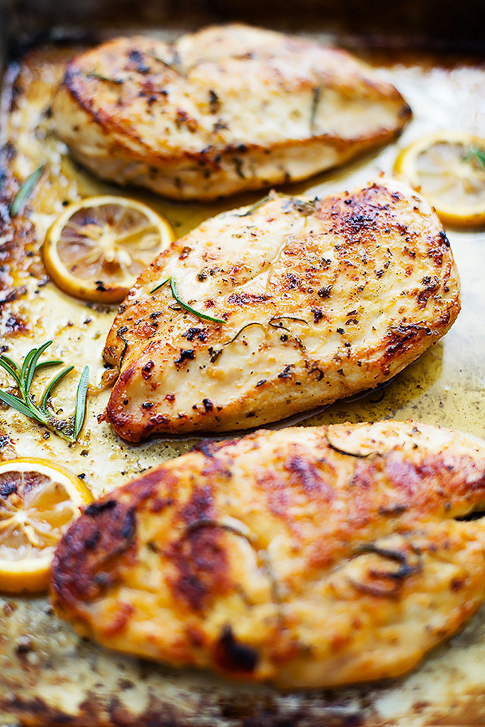 Chicken Breast Recipes Easy Baked Healthy
 Easy Healthy Baked Lemon Chicken