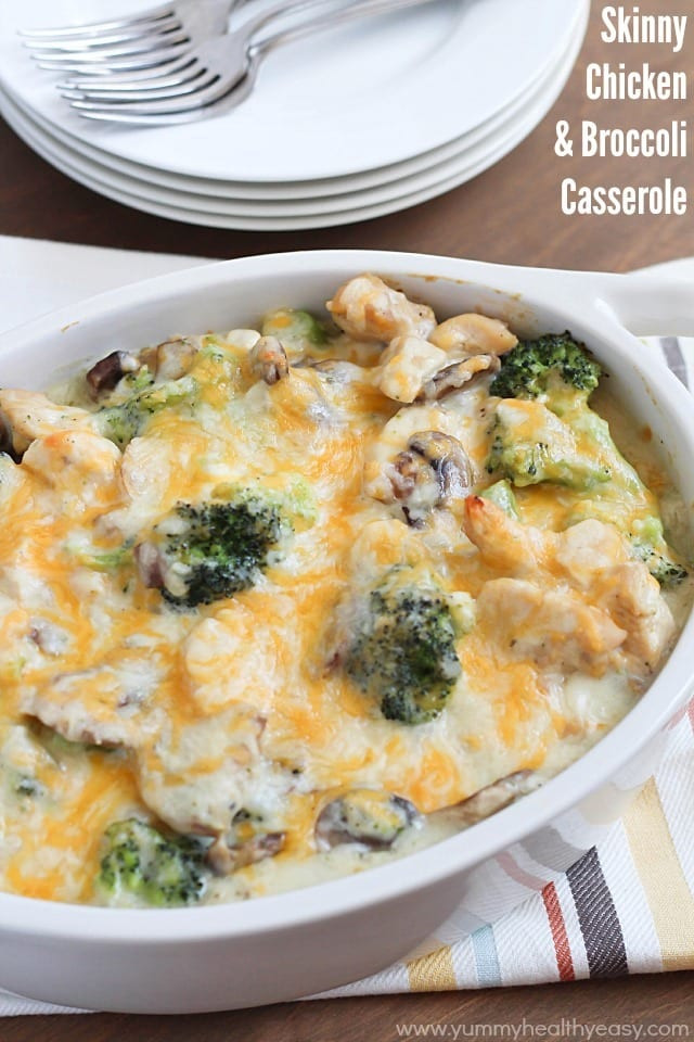 Chicken Casserole Recipes Healthy
 Skinny Chicken & Broccoli Casserole Yummy Healthy Easy