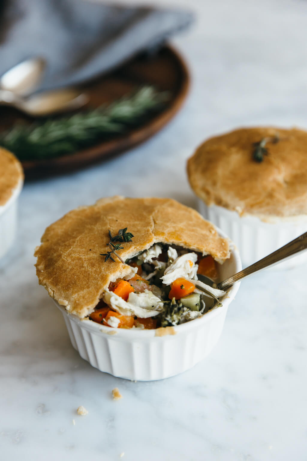 Chicken Pot Pie Dairy Free Mini Chicken Pot Pies gluten free paleo