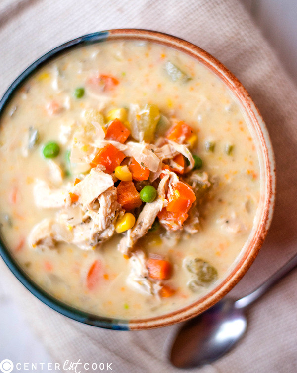 Chicken Pot Pie Recipe Healthy
 Slow Cooker Healthy Chicken Pot Pie Stew Recipe