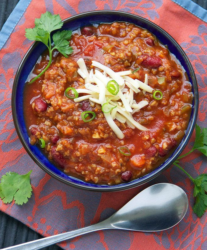Chili Recipe Vegetarian
 17 Best images about ve arian on Pinterest