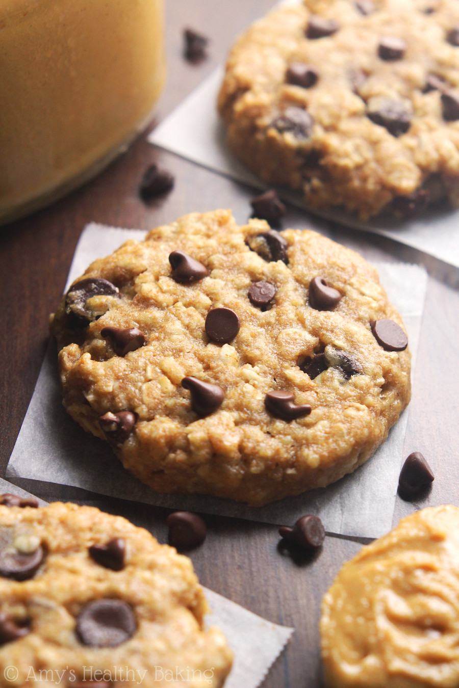 Choc Chip Oatmeal Cookies Healthy
 Chocolate Chip Peanut Butter Oatmeal Cookies Recipe Video