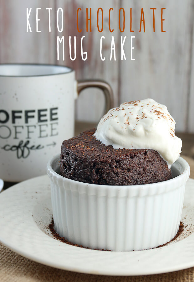 Chocolate Keto Mug Cake
 Keto Chocolate Cake in a Mug