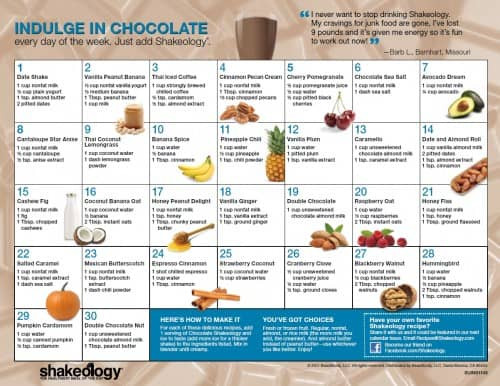 Chocolate Vegan Shakeology Recipes
 Vegan Chocolate Shakeology Review