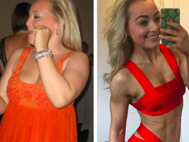 Clean Eating Weight Loss Before And After
 What a transformation See blogger Alice Liveing AKA Clean