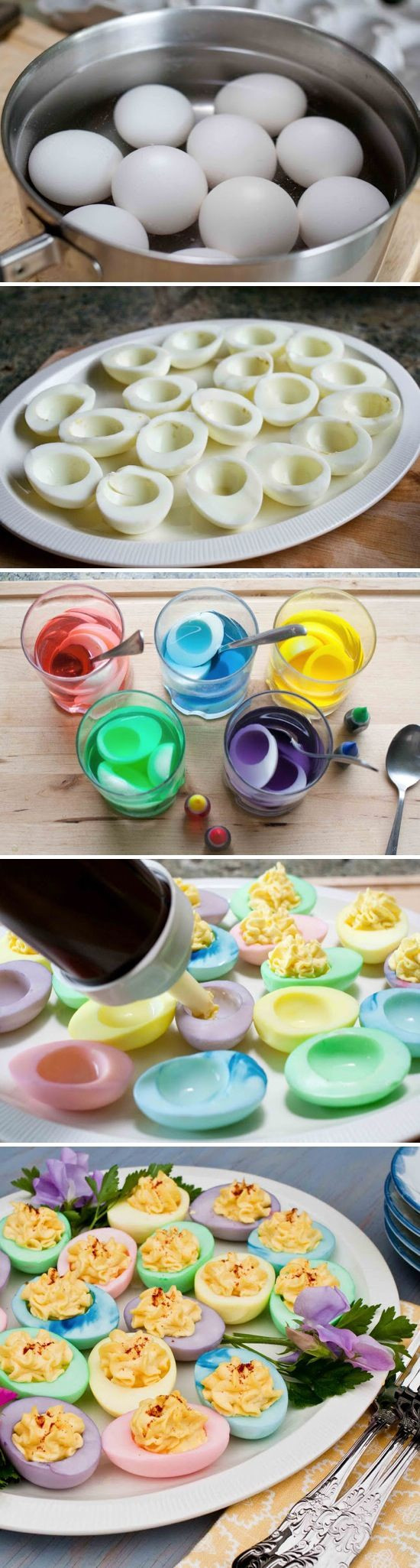 Colored Deviled Eggs For Easter
 Colorful Deviled Eggs