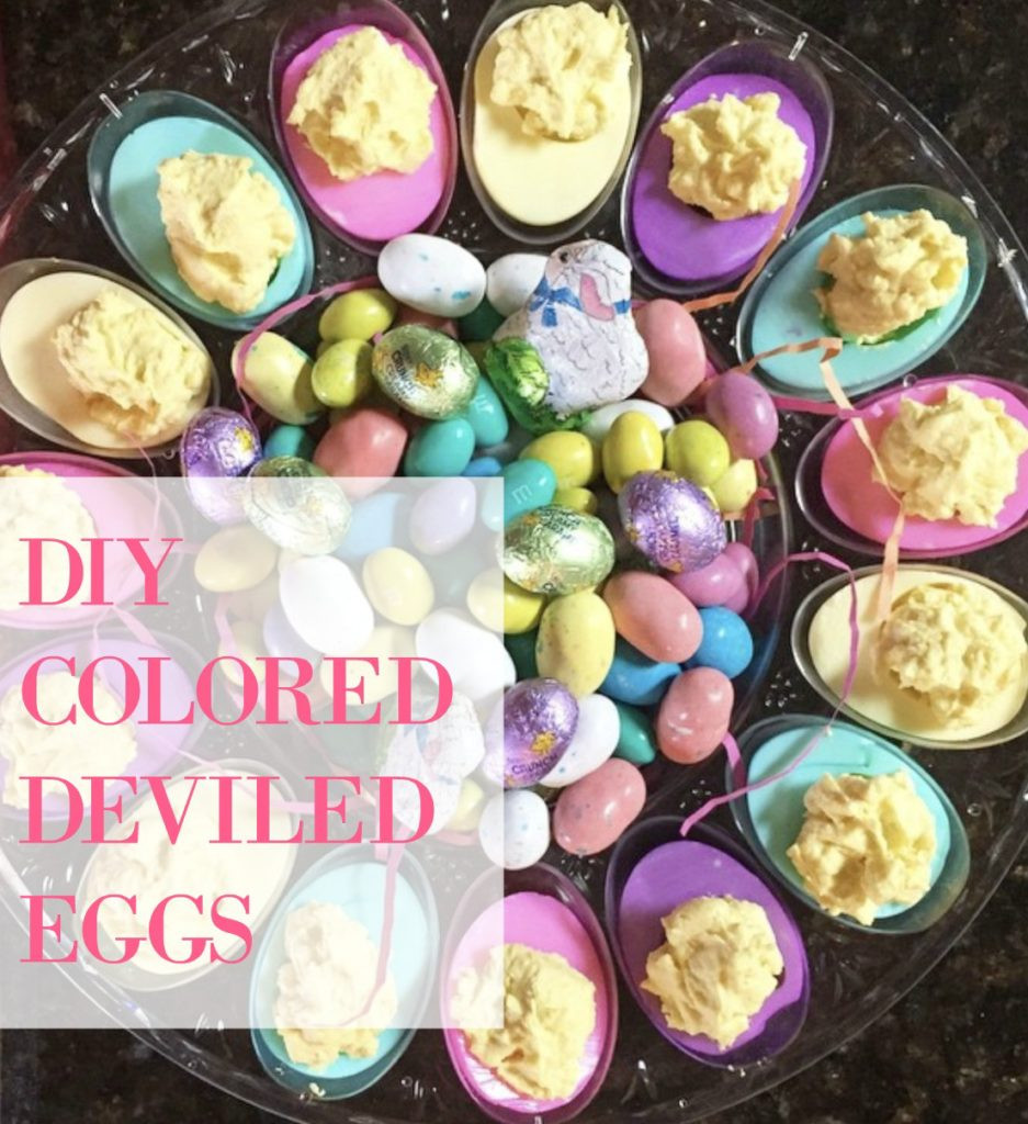 Colored Deviled Eggs For Easter
 DIY Colored Deviled Eggs for Easter