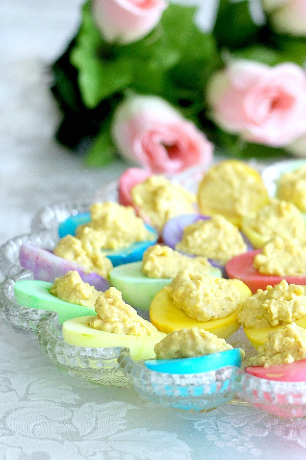 Colored Easter Deviled Eggs
 Colored Deviled Eggs for Easter