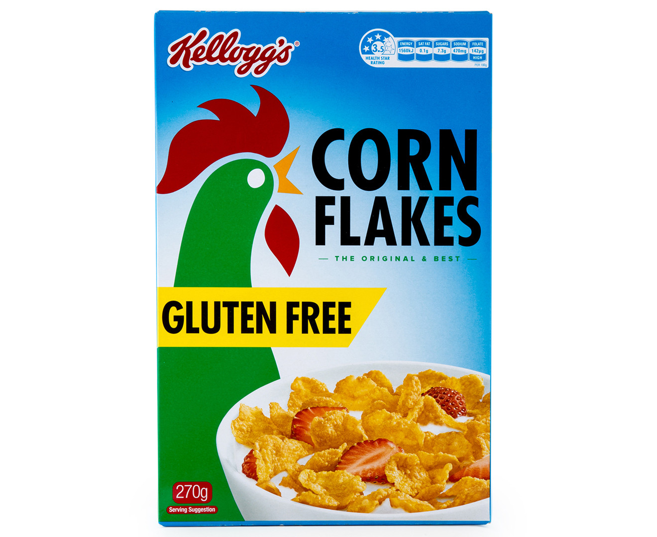 Corn Flakes Gluten Free
 2 x Kellogg s Corn Flakes Gluten Free 270g