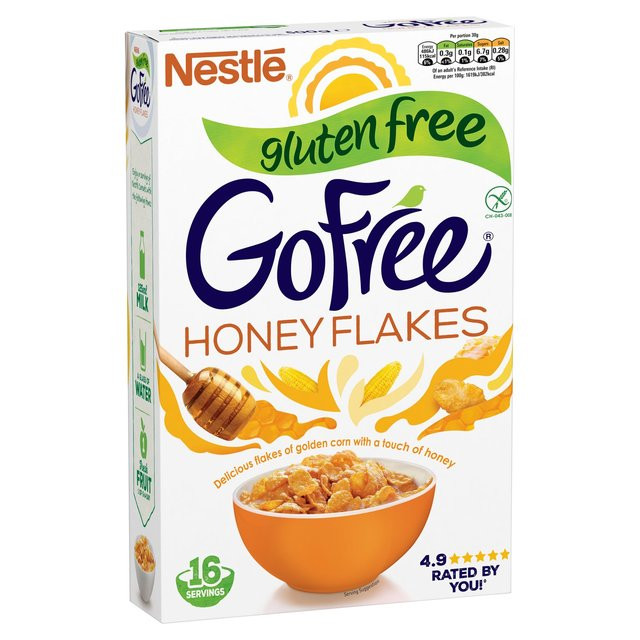 Corn Flakes Gluten Free
 Nestle Gluten Free Honey Corn Flakes 500g from Ocado