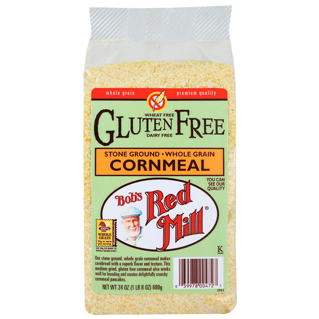 Cornmeal Gluten Free
 Bob s Red Mill Cornmeal Gluten Free 24 oz Pkg Swanson
