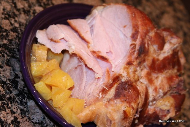 Crock Pot Easter Dinner Slow Cooker Pineapple Ham Recipe