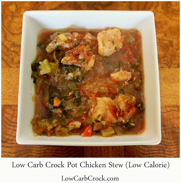 Crock Pot Low Calorie Recipes
 Low Carb Crock Pot Chicken Stew low calorie