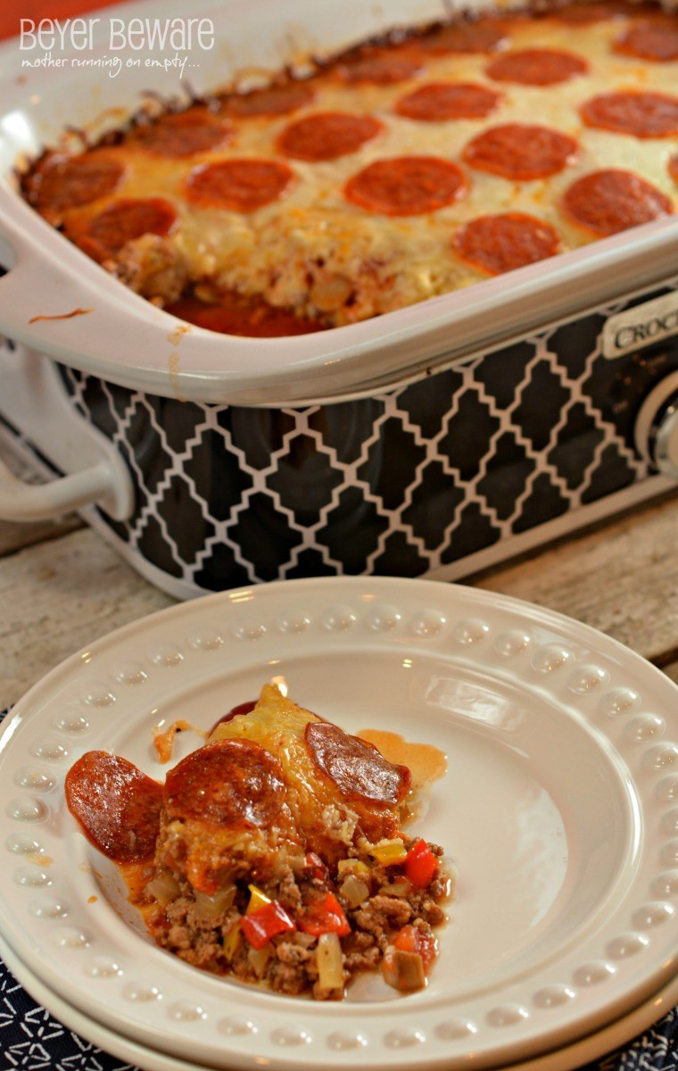 Crockpot Low Carb Recipes
 Low Carb Crock Pot Pizza Casserole Beyer Beware