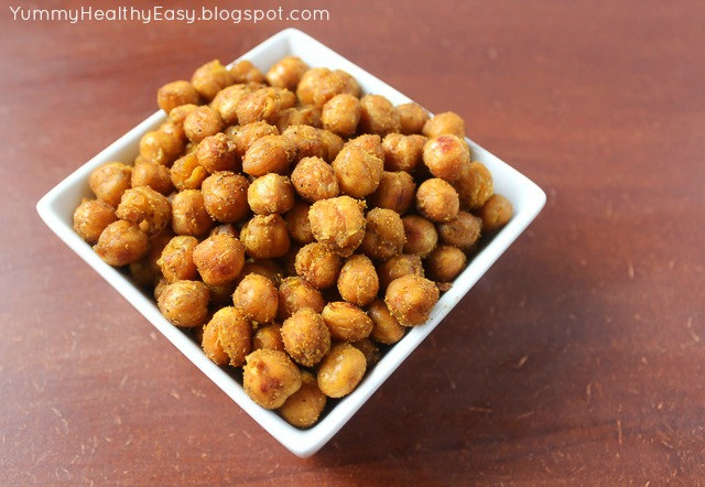 Crunchy Healthy Snacks
 Crunchy Chickpeas the perfect healthy snack Yummy