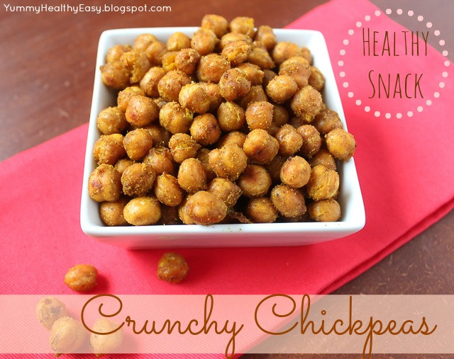 Crunchy Healthy Snacks
 Crunchy Chickpeas the perfect healthy snack Yummy