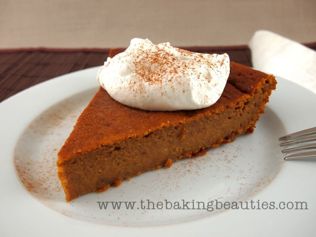 Crustless Dairy Free Pumpkin Pie Crustless Pumpkin Pie