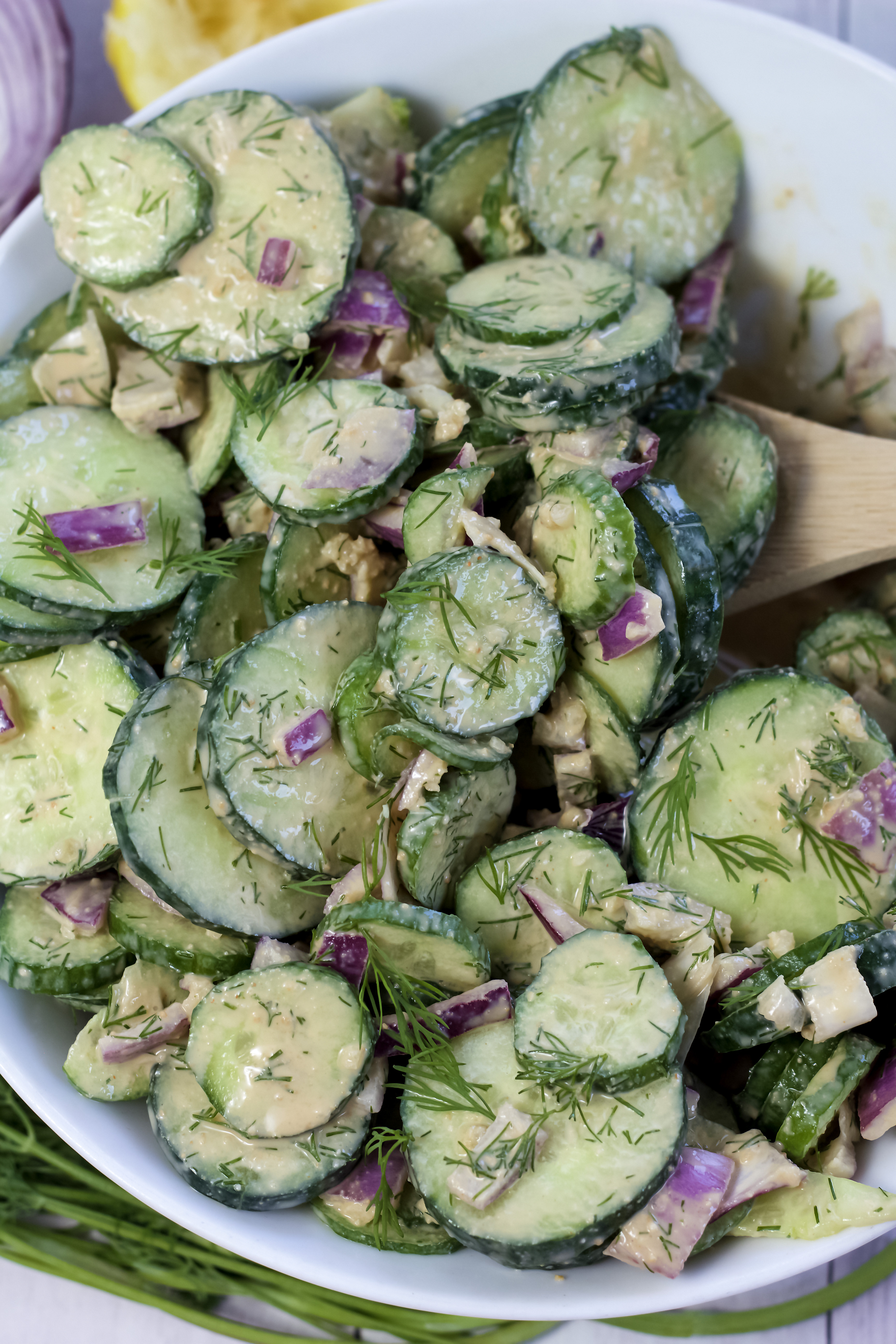 Cucumber Recipes Vegan
 Vegan Creamy Cucumber Salad