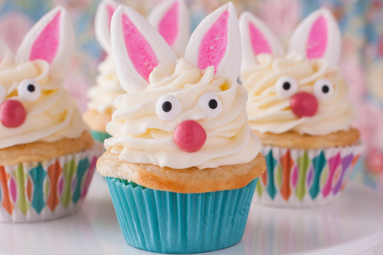 Cupcake Easter Desserts
 Easter Bunny Cupcakes Recipe Genius Kitchen