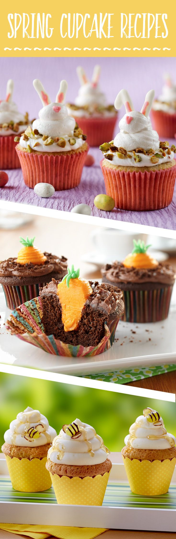Cupcake Easter Desserts
 Best 25 Spring cupcakes ideas on Pinterest