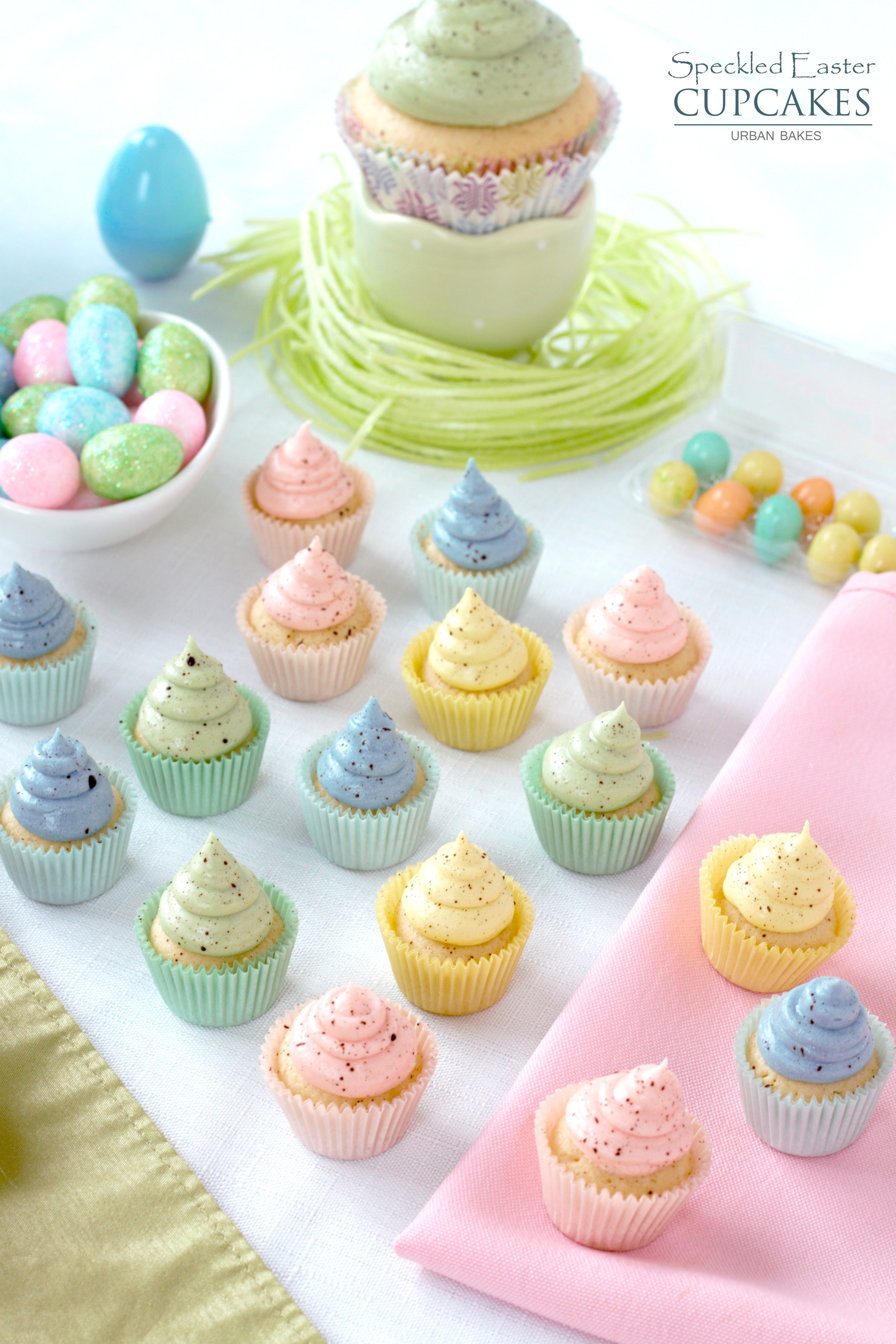 Cupcakes For Easter
 URBAN BAKES Speckled Easter Cupcakes URBAN BAKES