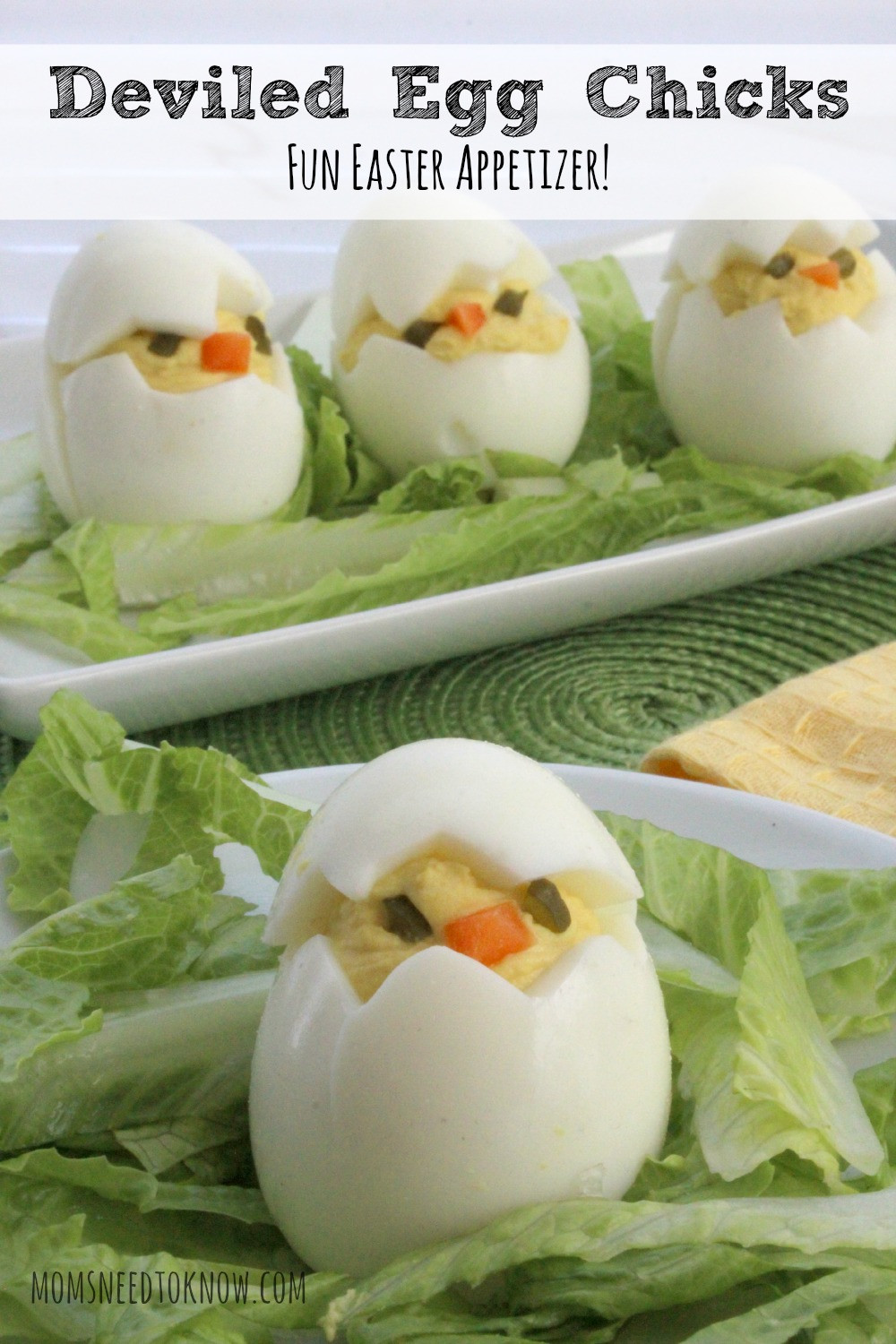 Cute Deviled Eggs For Easter
 How to Make Deviled Egg Chicks