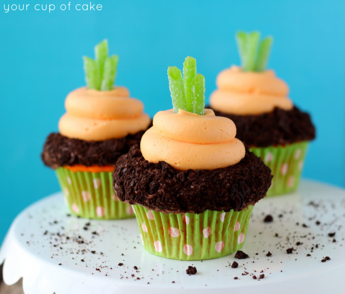 Cute Easter Cupcakes
 Garden Carrot Cupcakes Your Cup of Cake