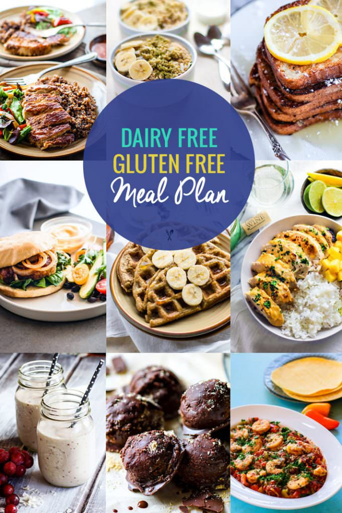 Dairy Free And Gluten Free Recipes
 Healthy Dairy Free Gluten Free Meal Plan Recipes