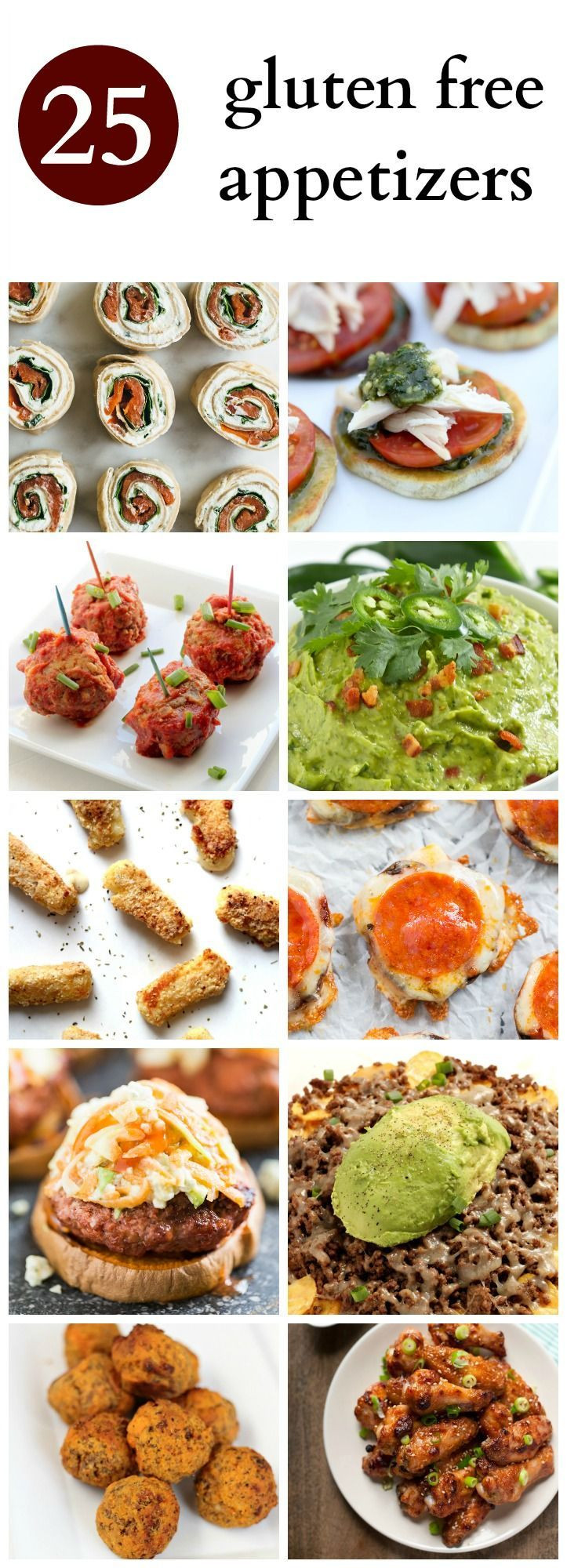 Dairy Free Appetizers
 Gluten Free Appetizers 25 Recipes