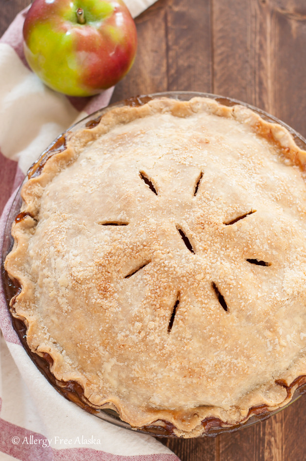 Dairy Free Apple Pie recipe for gluten free vegan apple pie Allergy Free Alaska