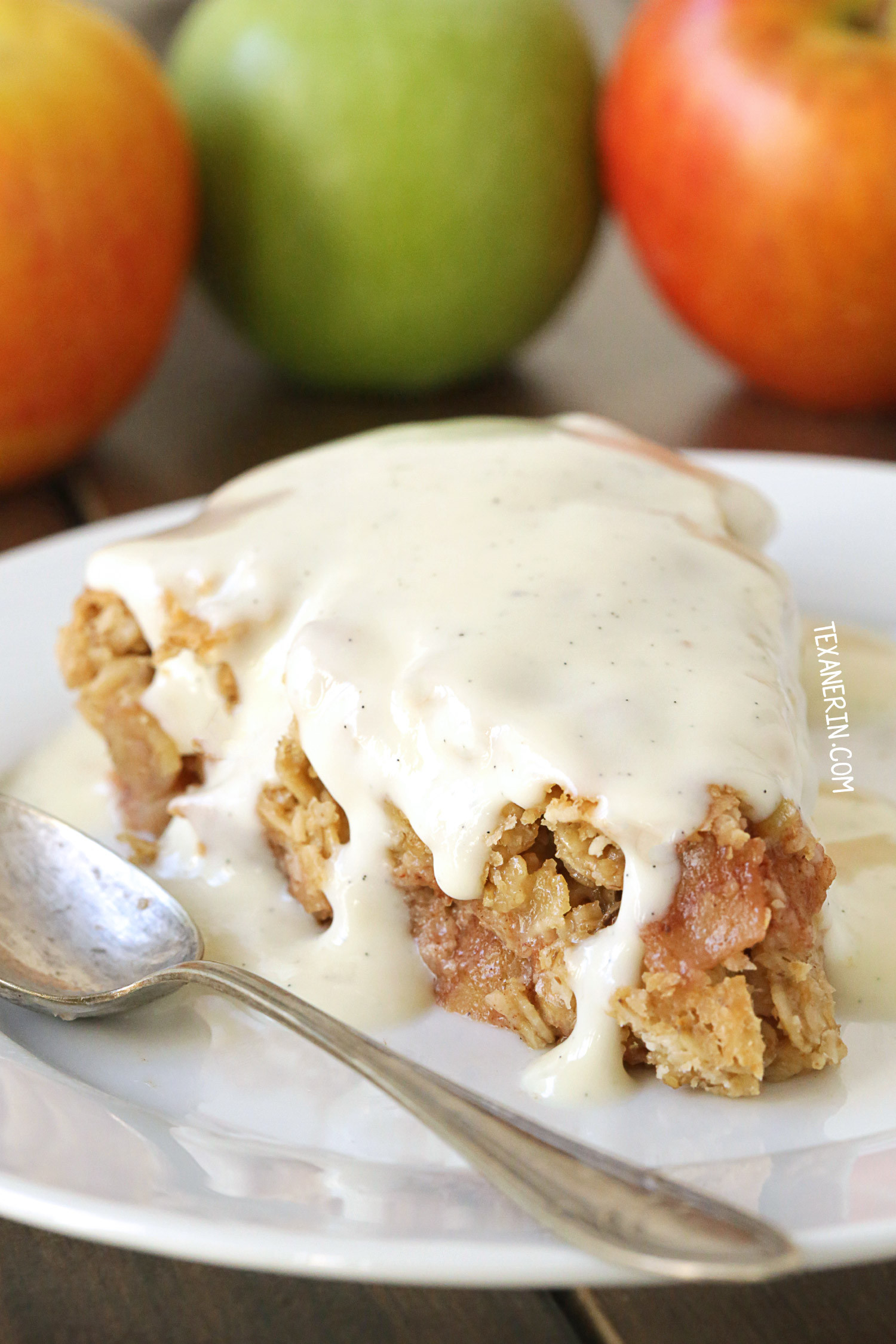 Dairy Free Apple Pie Swedish Apple Pie gluten free vegan whole grain dairy