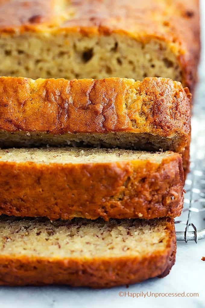 Dairy Free Banana Bread Recipe
 Banana Bread Gluten Dairy Sugar Free Happily Unprocessed