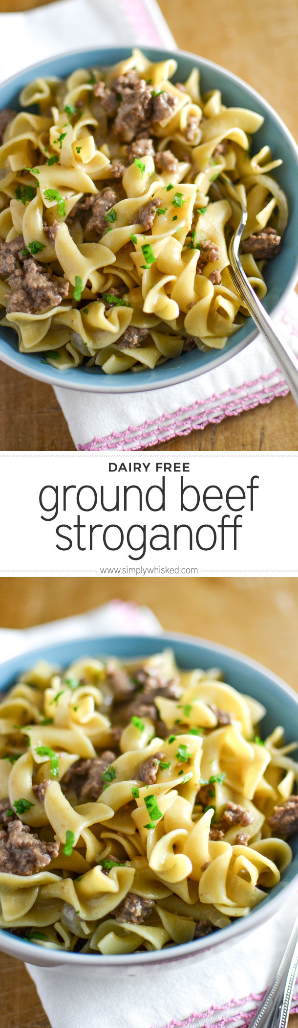 Dairy Free Beef Stroganoff
 Ground Beef Stroganoff Simply Whisked