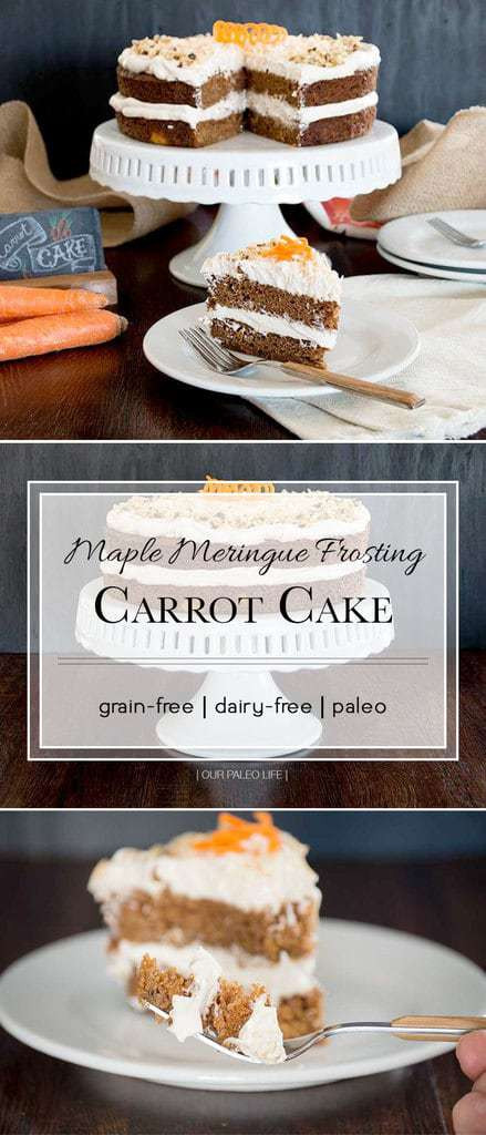 Dairy Free Carrot Cake Frosting
 Carrot Cake w Maple Meringue Frosting grain free dairy
