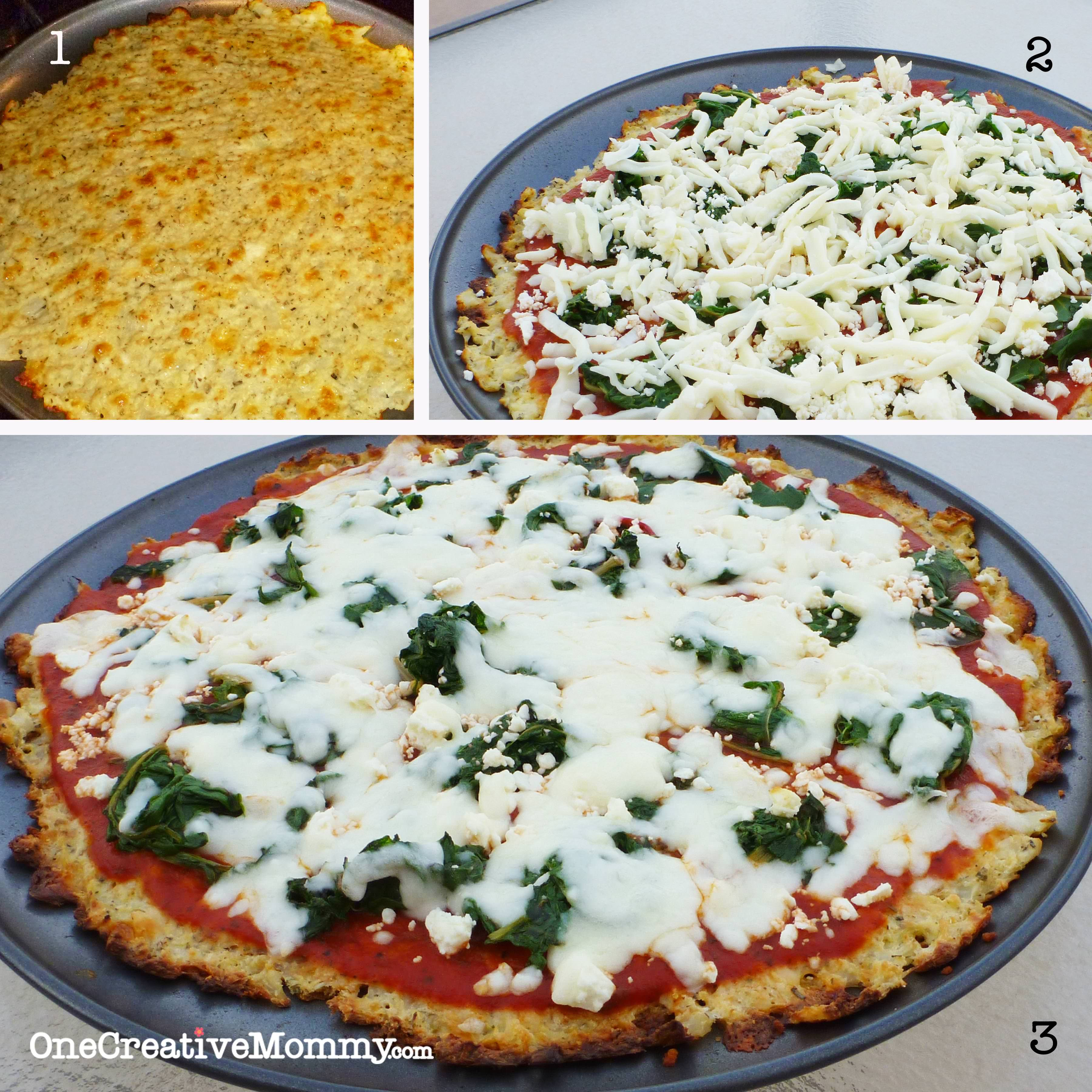 Dairy Free Cauliflower Pizza Crust
 Cauliflower Crust Pizza with Feta and Swiss Chard Gluten