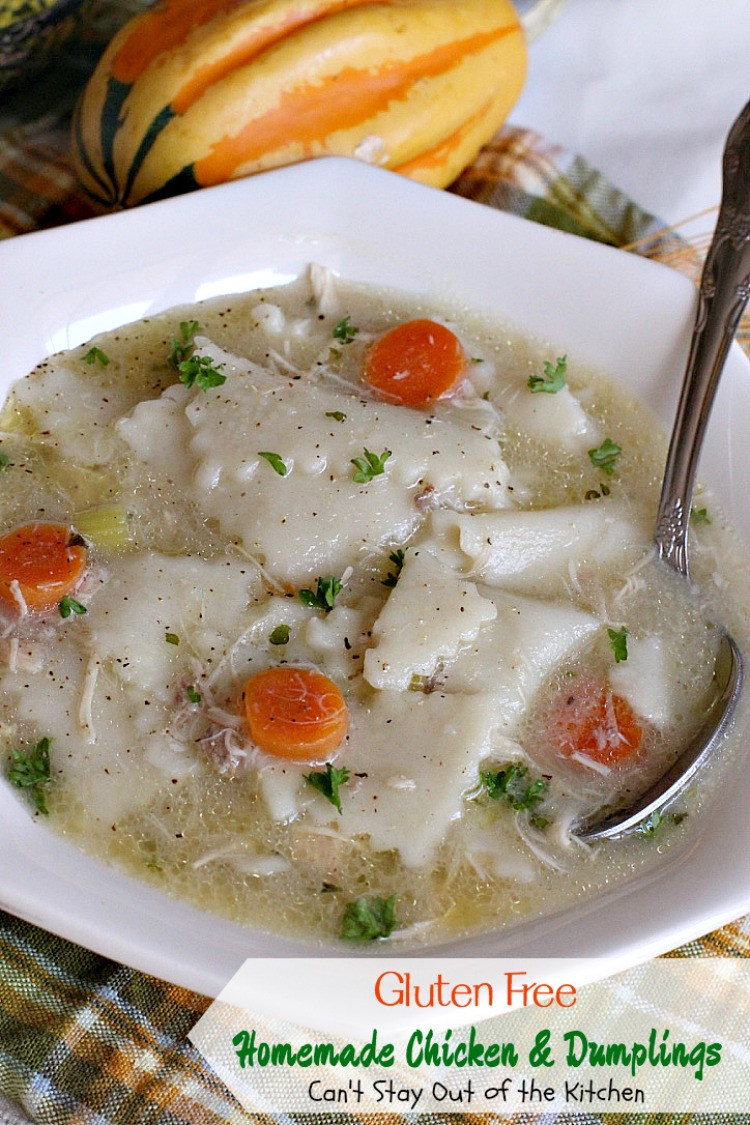 Dairy Free Chicken And Dumplings
 Gluten Free Homemade Chicken and Dumplings Can t Stay