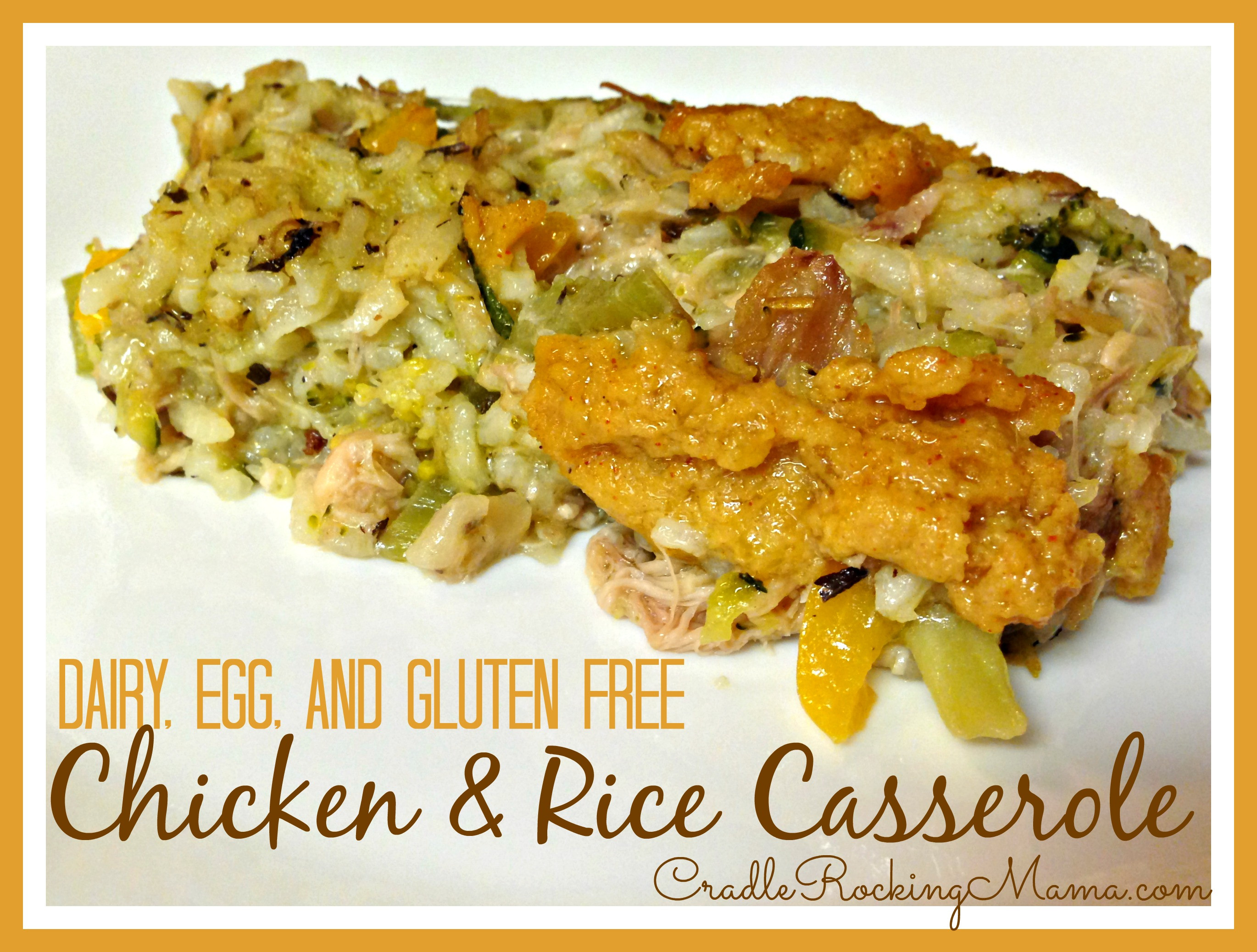 Dairy Free Chicken Casserole Recipes
 Dairy Egg & Gluten Free Chicken & Rice Casserole