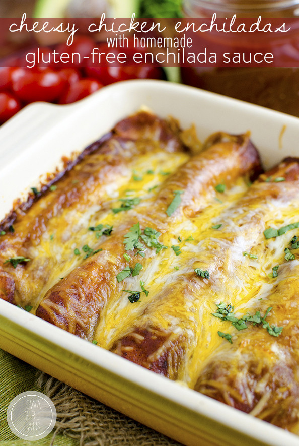 Dairy Free Chicken Enchiladas Cheesy Chicken Enchiladas with Homemade Gluten Free