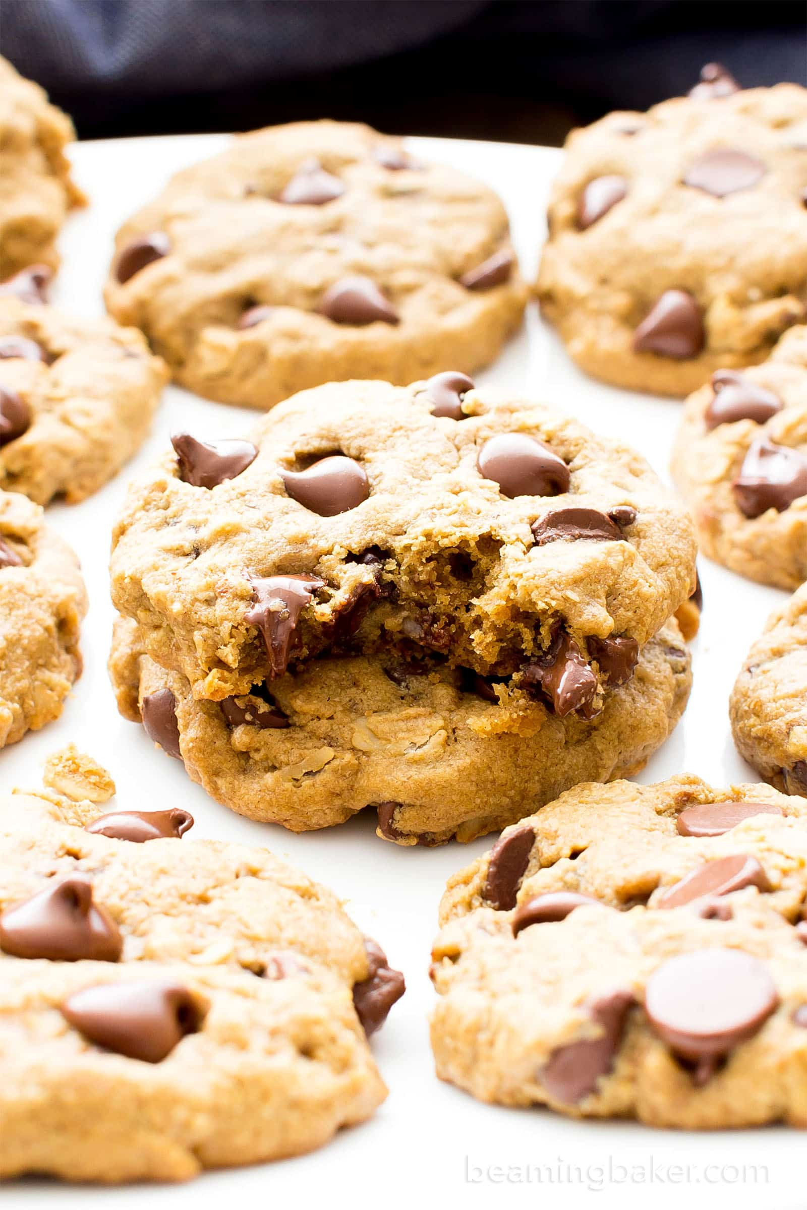 Dairy Free Chocolate Chip Cookies
 Gluten Free Vegan Oat Flour Chocolate Chip Cookies V GF