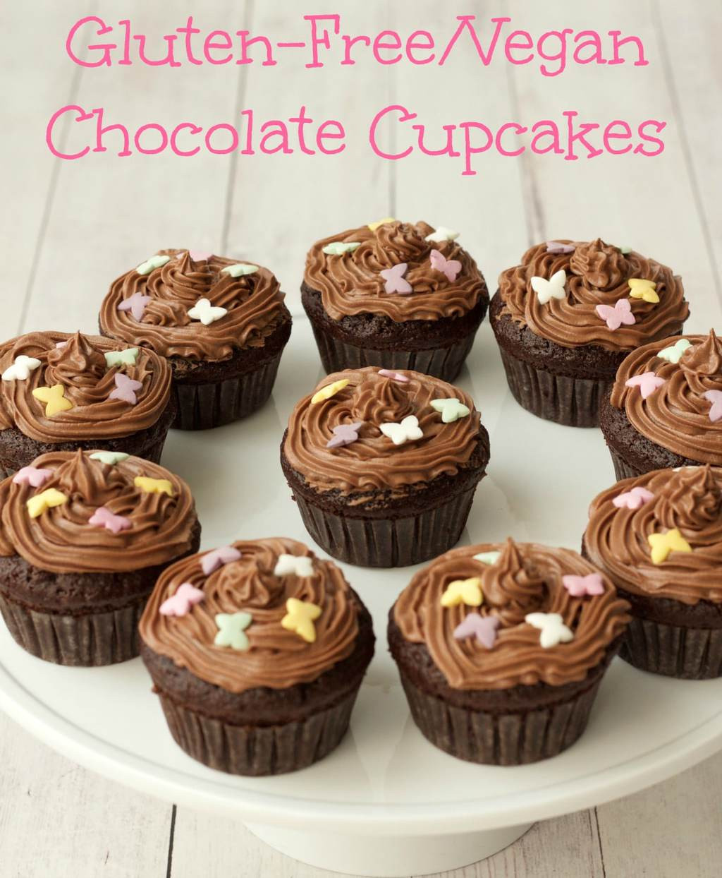 Dairy Free Chocolate Cupcakes
 Gluten Free Chocolate Cupcakes with Chocolate Buttercream