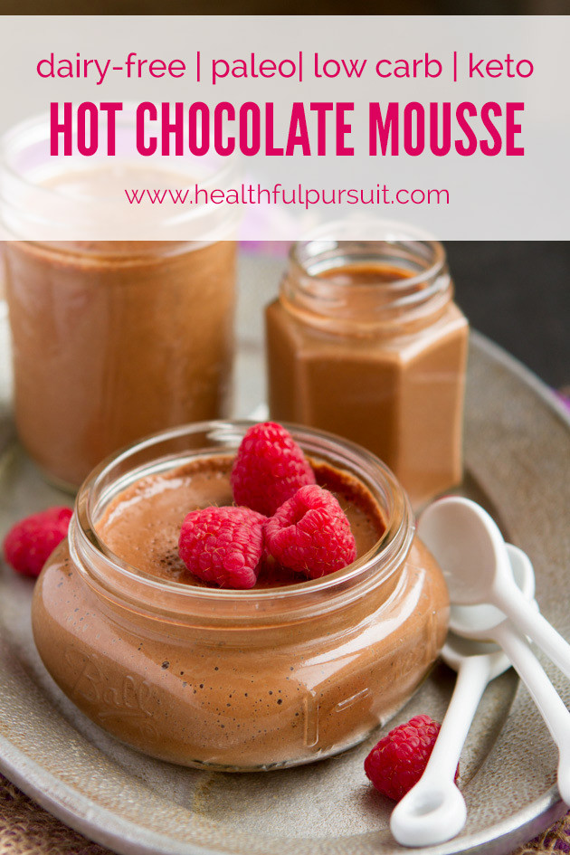 Dairy Free Chocolate Mousse
 Dairy free Hot Chocolate Mousse paleo low carb keto
