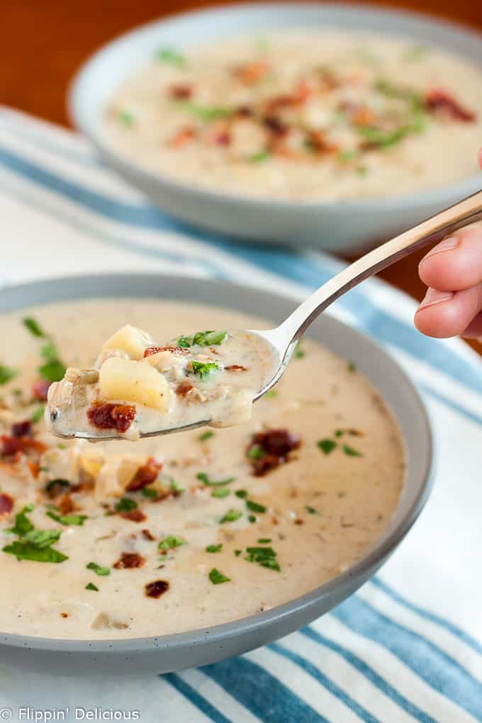 Dairy Free Chowder
 Gluten Free Clam Chowder