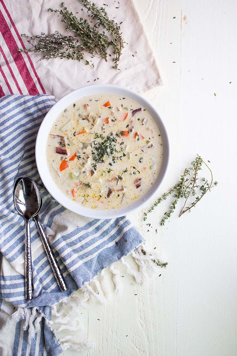 Dairy Free Chowder
 Thick & Creamy Dairy Free Clam Chowder