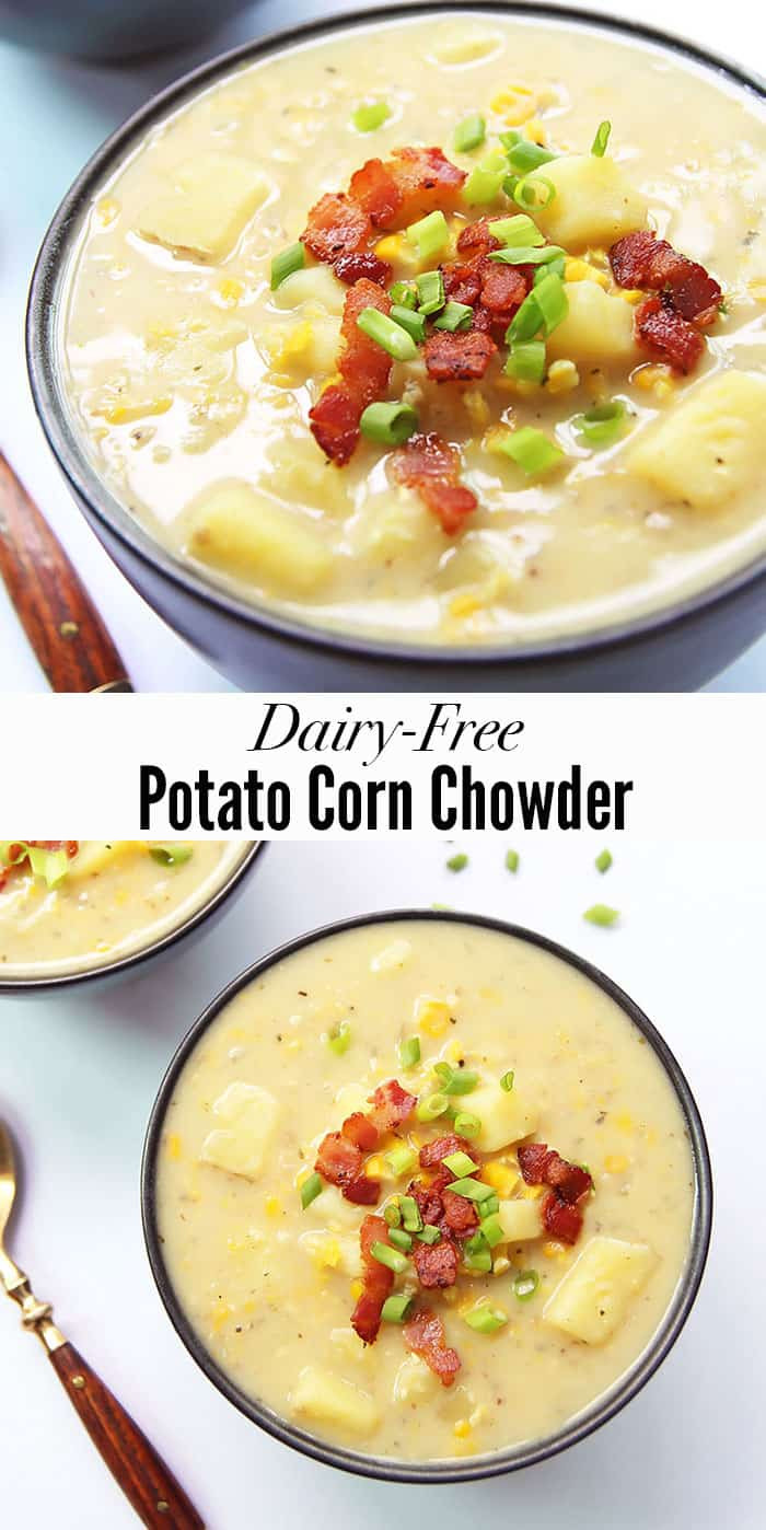 Dairy Free Chowder
 Potato Corn Chowder with Bacon – LeelaLicious